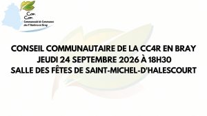 Lire la suite à propos de l’article Conseil Communautaire du 24 septembre 2026